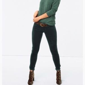 Cabi skinny cord forest green sz 2